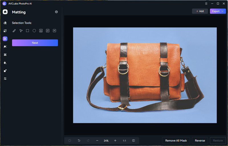 avclabs photopro ai background selection tool