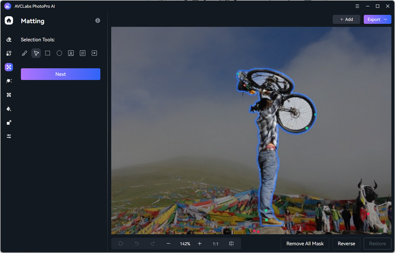 avclabs photopro ai object selection tool